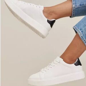 Torrid Cream Lace-Up Sneakers